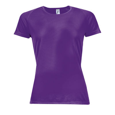 Футболка "Sporty women", темно-фиолетовый_M, 100% п/э, 140 г/м2
