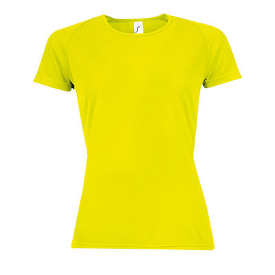 Футболка "Sporty women", неоновый желтый_XXL, 100% п/э, 140 г/м2