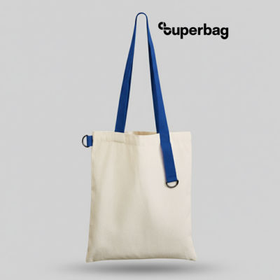 Шоппер Superbag (неокрашенный с синим)