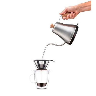 POUR OVER. Coffe filter and isothermal mug, прозрачный