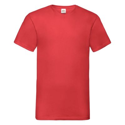 Футболка "Valueweight V-Neck T", красный_XL, 100% х/б, 165г/м2