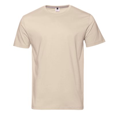 Футболка, Футболка унисекс без бокового шва STAN хлопок 160, 02, цвет Песочный бежевый, размер 46/S