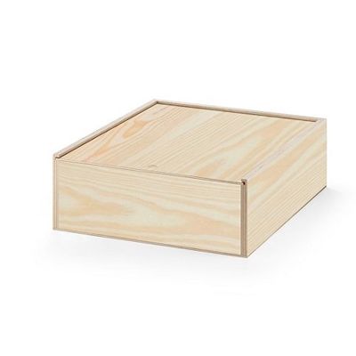 Деревянная коробка BOXIE WOOD L, натуральный темный