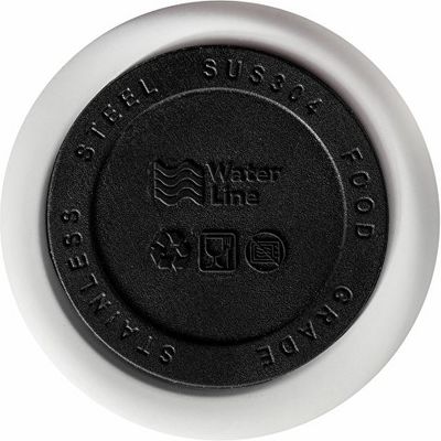 Вакуумная термокружка Waterline c кнопкой Guard, 400 мл, белый