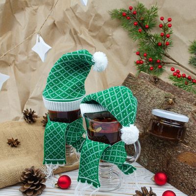 Шапочка на игрушку Dress Cup, зеленая