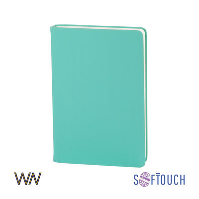 Ежедневник недатированный "Милан", А5, покрытие soft touch, цвет мятный