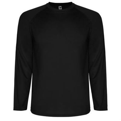 Спортивная футболка MONTECARLO L/S мужская, ЧЕРНЫЙ S