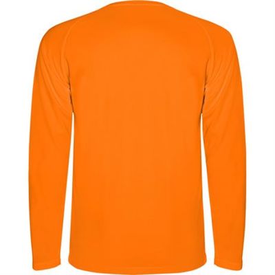 Спортивная футболка MONTECARLO L/S мужская, ФЛУОРЕСЦЕНТНЫЙ ОРАНЖЕВЫЙ S