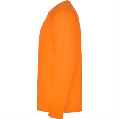 Спортивная футболка MONTECARLO L/S мужская, ФЛУОРЕСЦЕНТНЫЙ ОРАНЖЕВЫЙ S