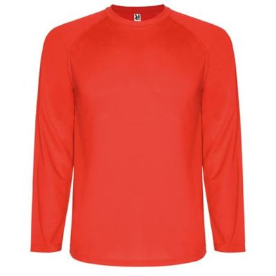 Спортивная футболка MONTECARLO L/S мужская, КРАСНЫЙ S