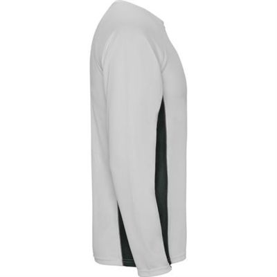 Спортивная футболка SHANGHAI L/S мужская, БЕЛЫЙ/ТЕМНЫЙ ГРАФИТ S
