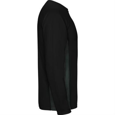 Спортивная футболка SHANGHAI L/S мужская, ЧЕРНЫЙ/ТЕМНЫЙ ГРАФИТ S