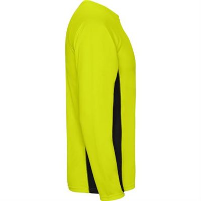 Спортивная футболка SHANGHAI L/S мужская, ФЛУОРЕСЦЕНТНЫЙ ЖЕЛТЫЙ/ЧЕРНЫЙ S