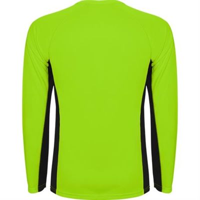 Спортивная футболка SHANGHAI L/S мужская, ФЛУОРЕСЦЕНТНЫЙ ЗЕЛЕНЫЙ/ЧЕРНЫЙ S