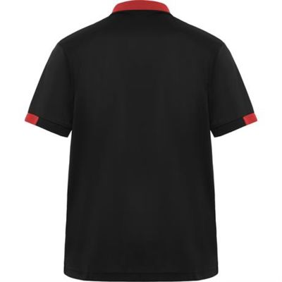Футболка поло SAMURAI мужская, ЧЕРНЫЙ/КРАСНЫЙ S