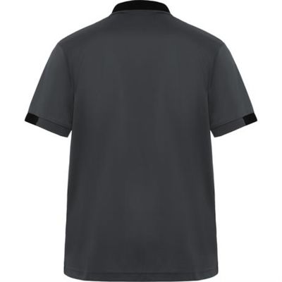 Футболка поло SAMURAI мужская, СВИНЦОВЫЙ/ЧЕРНЫЙ S