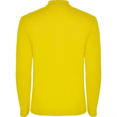 Футболка поло ESTRELLA L/S мужская, ЖЕЛТЫЙ M