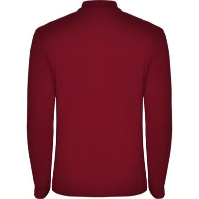 Футболка поло ESTRELLA L/S мужская, ГРАНАТОВЫЙ S