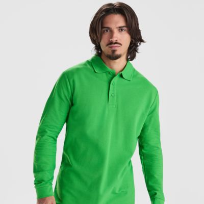Футболка поло ESTRELLA L/S мужская, ТРАВЯНОЙ ЗЕЛЕНЫЙ S