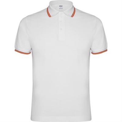 Футболка поло NATION мужская, БЕЛЫЙ S