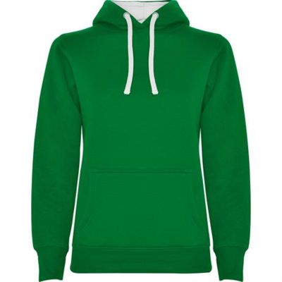 Толстовка URBAN WOMAN женская, ЯРКО-ЗЕЛЕНЫЙ/БЕЛЫЙ S