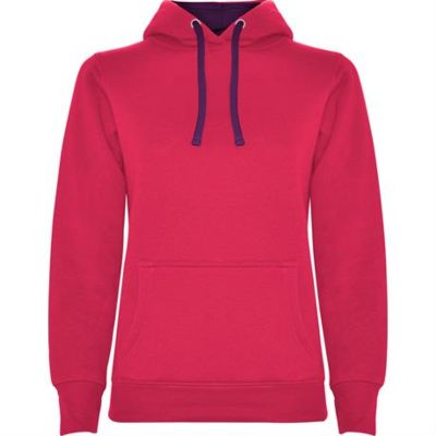 Толстовка URBAN WOMAN женская, ТЕМНО-РОЗОВЫЙ/ФИОЛЕТОВЫЙ S