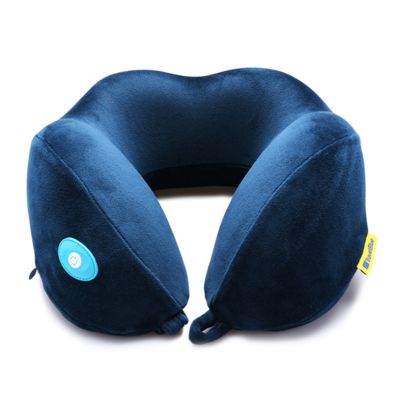 Подушка для путешествий со встроенным массажером Massage Tranquility Pillow, синий