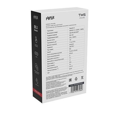 Наушники беспроводные TWS Clarity с шумоподавлением ENC, черный