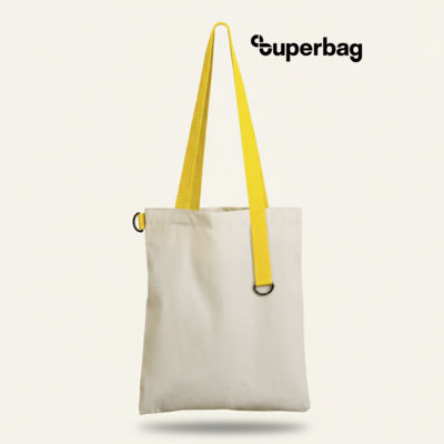 Шоппер Superbag (неокрашенный с желтым)
