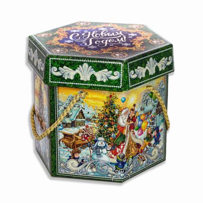 БАУЛ ПРАЗДНИЧНЫЙ (шестигранник) 1000 грамм (2224)