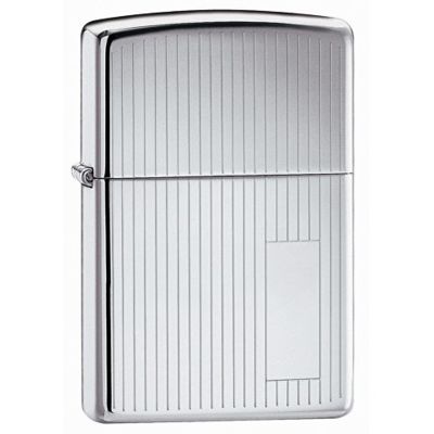 Зажигалка ZIPPO Classic с покрытием High Polish Chrome, латунь/сталь, серебристая, 38x13x57 мм