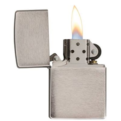 Зажигалка ZIPPO Armor™ c покрытием Brushed Chrome, латунь/сталь, серебристая, матовая, 38x13x57 мм