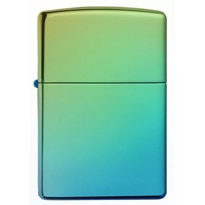 Зажигалка ZIPPO Classic с покрытием High Polish Teal, латунь/сталь, зелёная, глянцевая, 38x13x57 мм