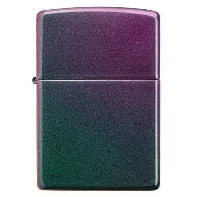 Зажигалка ZIPPO Classic с покрытием Iridescent, латунь/сталь, фиолетовая, матовая, 38x13x57 мм