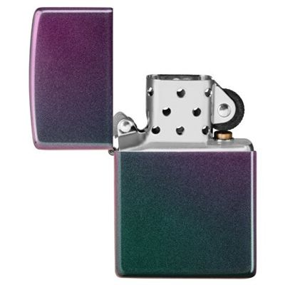 Зажигалка ZIPPO Classic с покрытием Iridescent, латунь/сталь, фиолетовая, матовая, 38x13x57 мм