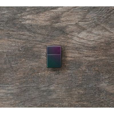 Зажигалка ZIPPO Classic с покрытием Iridescent, латунь/сталь, фиолетовая, матовая, 38x13x57 мм