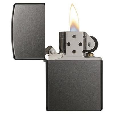 Зажигалка ZIPPO Classic с покрытием Gray Dusk , латунь/сталь, серая, матовая, 38x13x57 мм