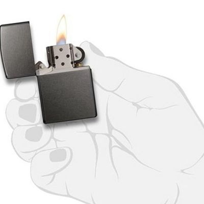 Зажигалка ZIPPO Classic с покрытием Gray Dusk , латунь/сталь, серая, матовая, 38x13x57 мм