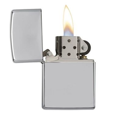 Зажигалка ZIPPO Classic с покрытием High Polish Chrome, латунь/сталь, серебристая, 38x13x57 мм