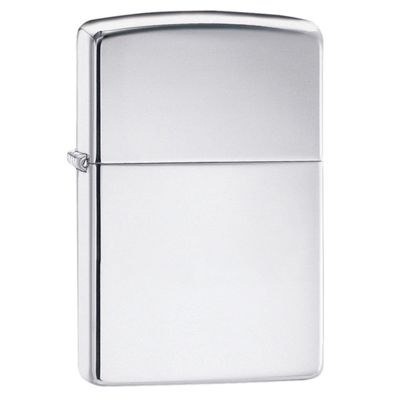 Зажигалка ZIPPO Classic с покрытием High Polish Chrome, латунь/сталь, серебристая, 38x13x57 мм