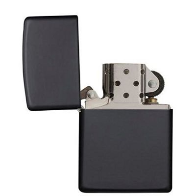 Зажигалка ZIPPO Classic с покрытием Black Matte, латунь/сталь, чёрная, матовая, 38x13x57 мм