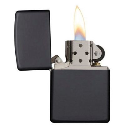 Зажигалка ZIPPO Classic с покрытием Black Matte, латунь/сталь, чёрная, матовая, 38x13x57 мм