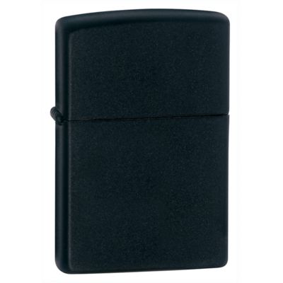 Зажигалка ZIPPO Classic с покрытием Black Matte, латунь/сталь, чёрная, матовая, 38x13x57 мм