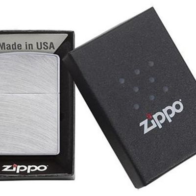 Зажигалка ZIPPO Classic с покрытием Chrome Arch, латунь/сталь, серебристая, матовая, 38x13x57 мм