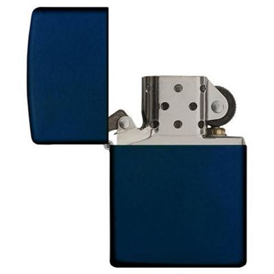 Зажигалка ZIPPO Classic с покрытием Navy Matte, латунь/сталь, синяя, матовая, 38x13x57 мм