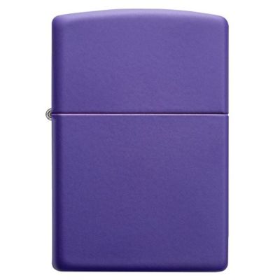 Зажигалка ZIPPO Classic с покрытием Purple Matte, латунь/сталь, фиолетовая, матовая, 38x13x57 мм