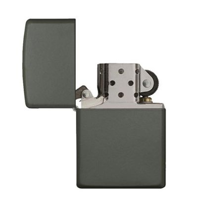 Зажигалка ZIPPO Classic с покрытием Green Matte, латунь/сталь, зелёная, матовая, 38x13x57 мм