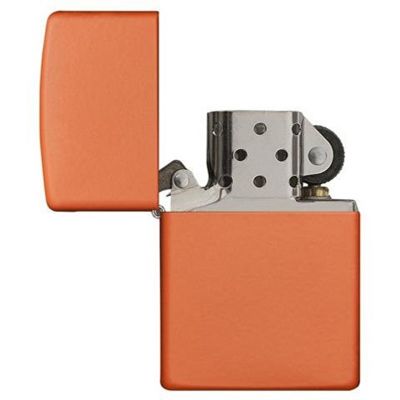 Зажигалка ZIPPO Classic с покрытием Orange Matte, латунь/сталь, оранжевая, матовая, 38x13x57 мм