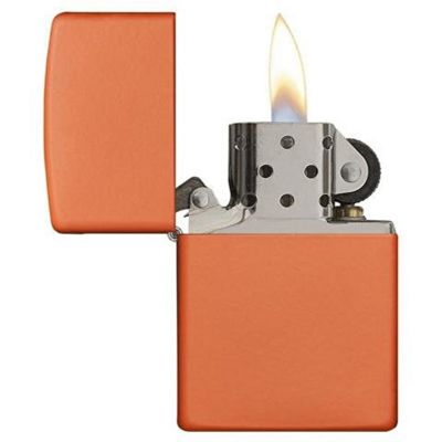 Зажигалка ZIPPO Classic с покрытием Orange Matte, латунь/сталь, оранжевая, матовая, 38x13x57 мм