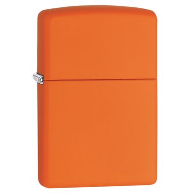 Зажигалка ZIPPO Classic с покрытием Orange Matte, латунь/сталь, оранжевая, матовая, 38x13x57 мм